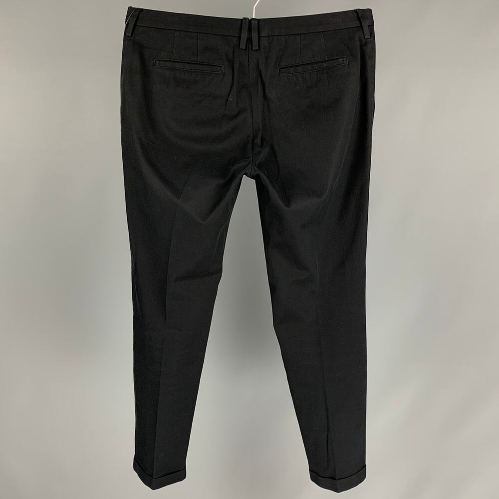 Paul Smith Size 36 Black Cotton Chino Casual Pants View 2